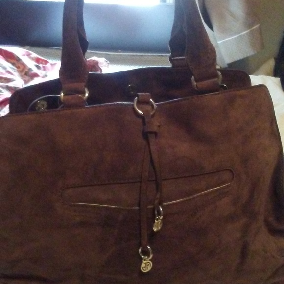 NEW Beautiful Brown suede handbag - Picture 9 of 12